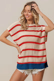 OATMEAL/RED/NAVY / S