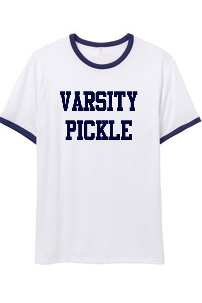 Collegiate Ringer Pickleball T-Shirt (Unisex)